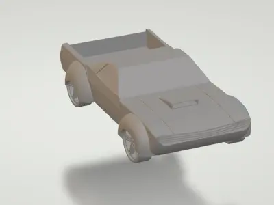 gangster car Free 3D print model