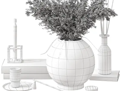 Decor set 3 3D model