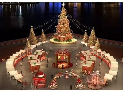 Christmas Town 3D model