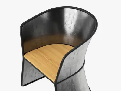 Outdoor chair 01 3D model