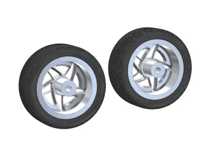 Custom wheels HRBB Speedstar for your scale model 3D print model