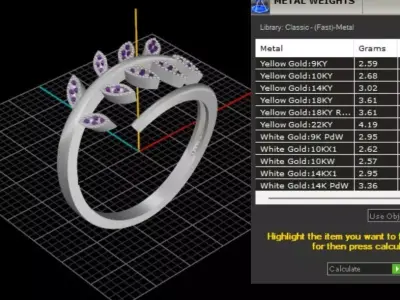 ring woman  3D print model 115