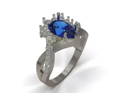 Ring Ready to Make File cad jewelry ring model jr00336 3D print model