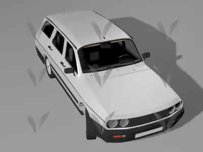 Renault 12 Toros Low-poly 3D model