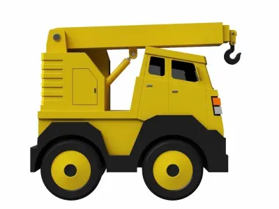 Toy Crane 3D model