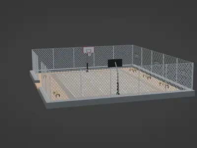 Basketball Stadium - San Antonio Spurs Low-poly 3D model