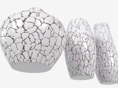 Ceramic Vases 3-set 01 3D model