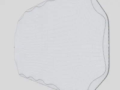 Antique Worn Mirror 3D model