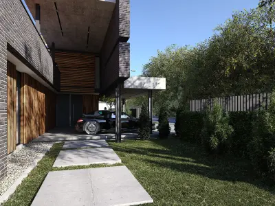 Residence 29 Exterior Scene 3D model