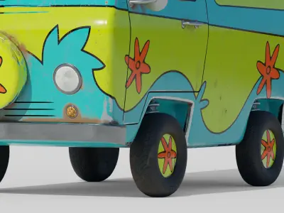 The Mystery Machine - Blender File 3D model