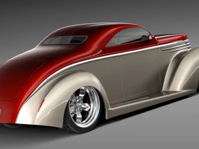 F37 5-Window Coupe Street Rod 3D model