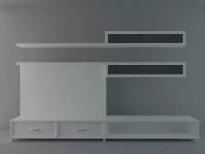TV Unit Free low-poly 3D model