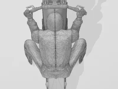 Reprint of the Aurora Thundercycle Slotcar 3D print model