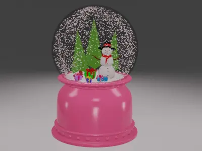 SnowGlobe Animation 3D model