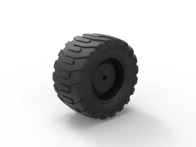  Offroad wheel 23 3D print model
