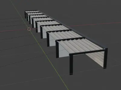 Parking Car Ports  3D model