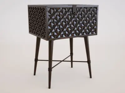 ARLOV II - Auxiliary Table Low-poly 3D model