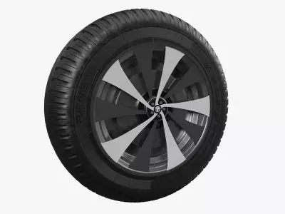 Car Tire And wheel model 3D model