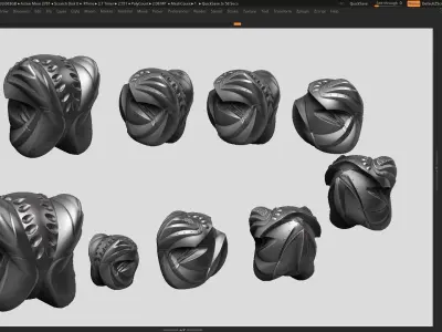 Modern Abstract sculpture 3d print model 143 3D print model