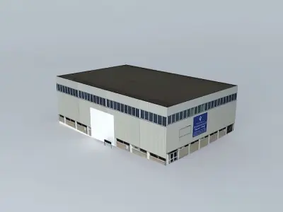 Huddersfield University Sports Centre Free 3D model