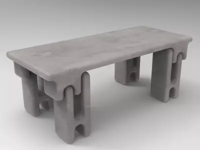 Pisu Center Table Low-poly 3D model