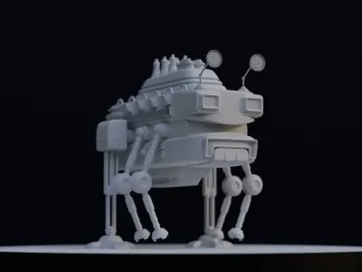 Original Character - Hard surface robot Free 3D model