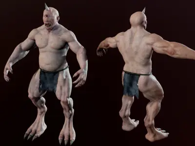 Cyclops 01 Low-poly 3D model