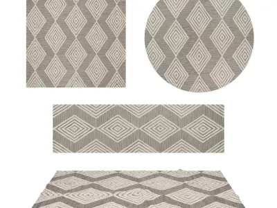 Rugs No 407 Low-poly 3D model