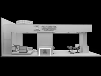 Booth Exhibition Stand a536b 3D model