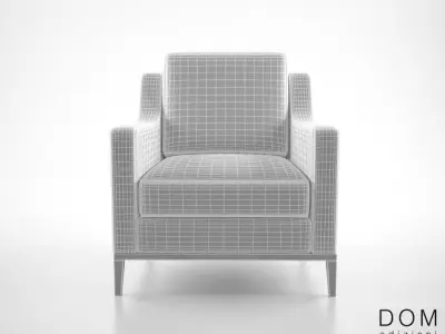 Dom Edizione Cristine small armchair  3D model