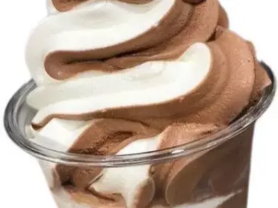 Chocolate Vanilla Swirl Ice Cream 3D Realistic Low-poly 3D model