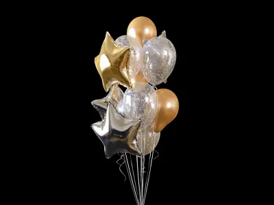 Helium balloons  3D model