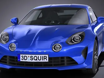 LowPoly Alpine A110 2018 Low-poly 3D model