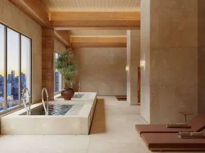 Luxury Holistic Spa Modern Relaxation Space 3D model