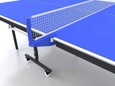 Table Tennis with paddles - Ping pong 3D model