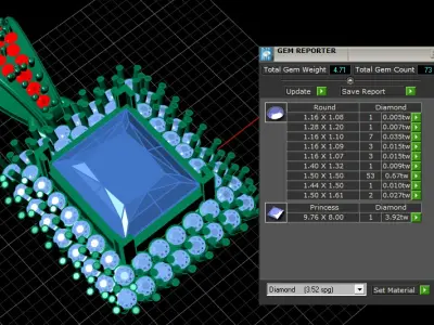 SQUARE SERENA PENDANT 3D PRINTABLE MODEL 3D print model