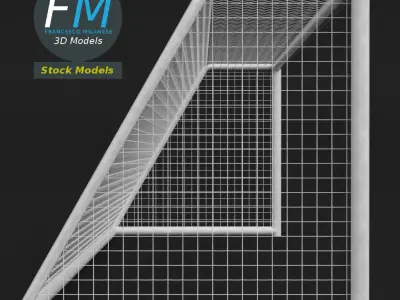 Soccer goal 2 3D model