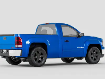 GMC Seirra 2013 Low-poly 3D model