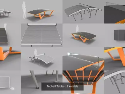 Teqball Tables 3D Model Pack