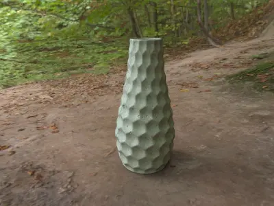 Loft Concrete Vase 3D model