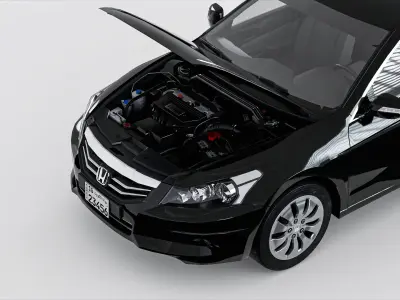 Honda Accord 2011 Low-poly 3D model