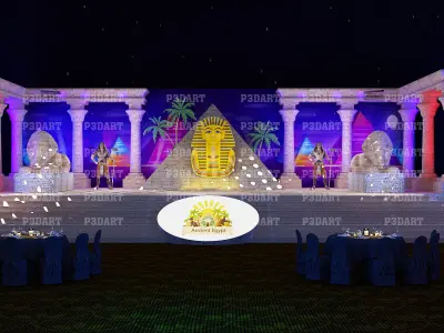 Egypt  event stage 3D model