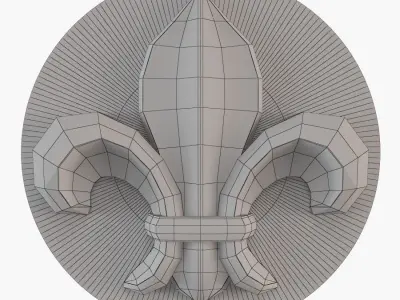 french lily 3D print model