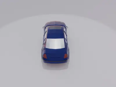 Skoda Superb Low Poly 3D model