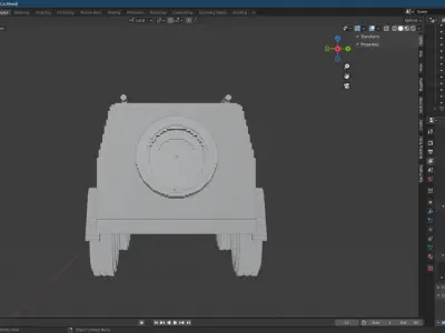 Pixelated SUV 3D model