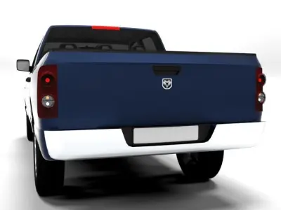 DODGE RAM DK 2005 Low-poly 3D model