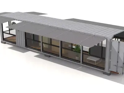Container Glass House 3D model