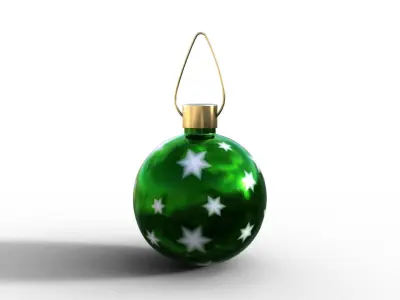 Christmas Ball Pack Low-poly 3D model