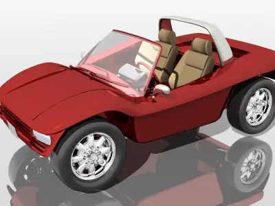 BuggyAS1 sports car Free 3D model