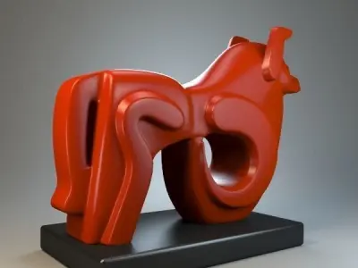 Dog Sculpture P 3D print model